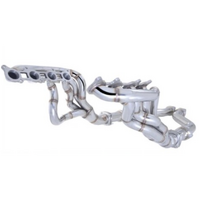 FORD MUSTANG GT 5.0L V8 XFORCE 304 STAINLESS STEEL HEADERS 1 7/8" & HIGH FLOW 3" METALLIC CATS