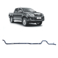 REDBACK 3" 409 STAINLESS STEEL PIPE ONLY EXHAUST SYSTEM FITS TOYOTA HILUX KUN26R N70 2005-2015