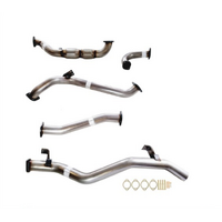 PERFORM-EX 3" STAINLESS STEEL CAT/PIPE ONLY TURBO BACK EXHAUST SYSTEM FITS TOYOTA LANDCRUISER VDJ79R 2007-2016 SINGLE CAB
