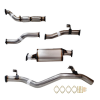 PERFORM-EX 3" STAINLESS STEEL CAT/MUFFLER TURBO BACK EXHAUST SYSTEM FITS TOYOTA LANDCRUISER VDJ79R 2012-2016 DUAL CAB