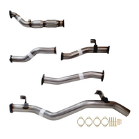 PERFORM-EX 3" STAINLESS STEEL CAT/PIPE ONLY TURBO BACK EXHAUST SYSTEM FITS TOYOTA LANDCRUISER VDJ79R 2012-2016 DUAL CAB