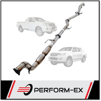 PERFORM-EX 3" STAINLESS STEEL CAT/PIPE ONLY TURBO BACK EXHAUST SYSTEM FITS TOYOTA HILUX KUN26R 3.0L 4CYL 2005-2015