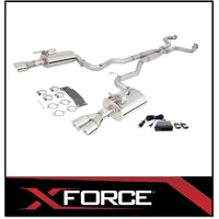 HOLDEN COMMODORE VE/VF SEDAN/WAGON SS/SV6 TWIN 2 1/2" XFORCE 409 STAINLESS STEEL CATBACK EXHAUST SYSTEM WITH VAREX REAR MUFFLERS