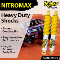RAW 4X4 NITRO MAX REAR SHOCKS (PAIR) FITS TOYOTA HILUX GGN25R 2005-2015