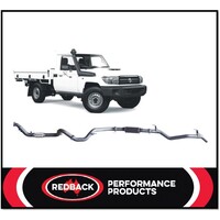 REDBACK 3" 409 SS CAT/RES EXHAUST FITS TOYOTA LANDCRUISER VDJ79R 07-16 S/CAB REDBACK 3" 409 SS CAT/RES EXHAUST FITS TOYOTA LANDCRUISER VDJ79R 07-16 S/CAB