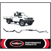 REDBACK 3" 409 SS RESONATOR EXHAUST FITS TOYOTA LANDCRUISER VDJ79R 07-16 S/CAB REDBACK 3" 409 SS RESONATOR EXHAUST FITS TOYOTA LANDCRUISER VDJ79R 07-16 S/CAB