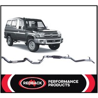 REDBACK 3" 409 SS CAT/RESONATOR EXHAUST FITS TOYOTA LANDCRUISER VDJ78R 07-16 REDBACK 3" 409 SS CAT/RESONATOR EXHAUST FITS TOYOTA LANDCRUISER VDJ78R 07-16