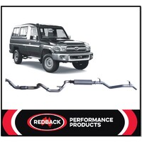 REDBACK 3" 409 SS NO CAT/MUFFLER EXHAUST FITS TOYOTA LANDCRUISER VDJ78R 07-16 REDBACK 3" 409 SS NO CAT/MUFFLER EXHAUST FITS TOYOTA LANDCRUISER VDJ78R 07-16