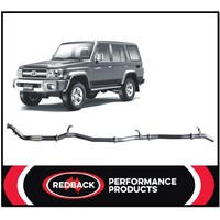 REDBACK 3" 409 SS PIPE ONLY EXHAUST FITS TOYOTA LANDCRUISER VDJ76R 07-16 WAGON