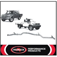REDBACK 3" SS PIPE ONLY DPF BACK EXHAUST FITS TOYOTA LANDCRUISER VDJ79R 16-ON REDBACK 3" SS PIPE ONLY DPF BACK EXHAUST FITS TOYOTA LANDCRUISER VDJ79R 16-ON