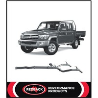 REDBACK 3" DUAL PIPE ONLY DPF BACK EXHAUST FITS TOYOTA LANDCRUISER VDJ79R 16-ON