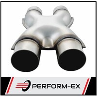 STAINLESS STEEL EXHAUST X-PIPE (KISS CROSSOVER) PRESSED 2 1/4" 57MM