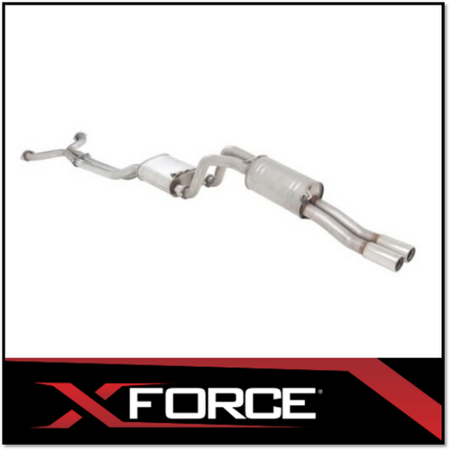XFORCE 409 STAINLESS STEEL TWIN 2 1/2" CAT BACK EXHAUST SYSTEM (MEDIUM SOUND) FITS FORD FALCON BA BF XR8 UTE
