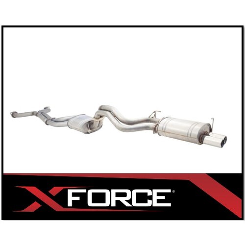 FORD FALCON FG XR8 SEDAN XFORCE TWIN 2 1/2" 409 STAINLESS STEEL CAT BACK EXHAUST SYSTEM