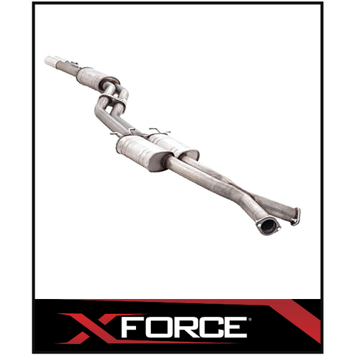 HOLDEN COMMODORE VT VX VY VZ V8 SEDAN TWIN 3" CATBACK XFORCE 409 STAINLESS STEEL EXHAUST SYSTEM
