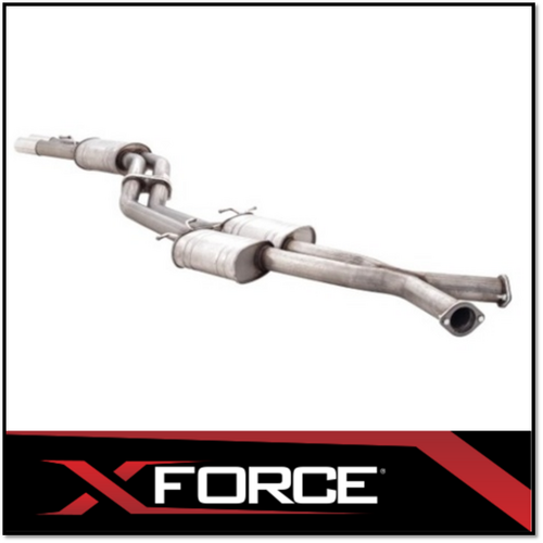 HOLDEN COMMODORE VT VU VX VY VZ V8 UTE/WAGON TWIN 3" CATBACK XFORCE 409 STAINLESS STEEL EXHAUST SYSTEM