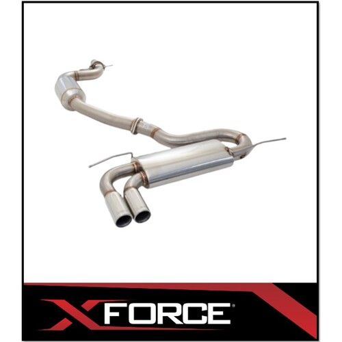XFORCE 304 STAINLESS STEEL CAT BACK EXHAUST SYSTEM FITS VOLKSWAGEN GOLF GTi MK5 5/2005-9/2009
