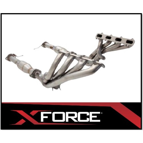 XFORCE STAINLESS STEEL HEADERS 1 3/4" & HI FLOW 2 1/2" METALLIC CATS FITS FORD FALCON BA BF XR8 5.4L 2003-2008