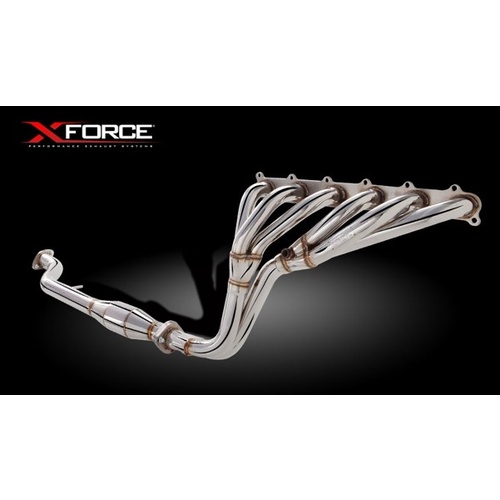 XFORCE UNPOLISHED STAINLESS STEEL HEADERS & CAT FITS FORD FALCON FG XR6 NON TURBO SEDAN