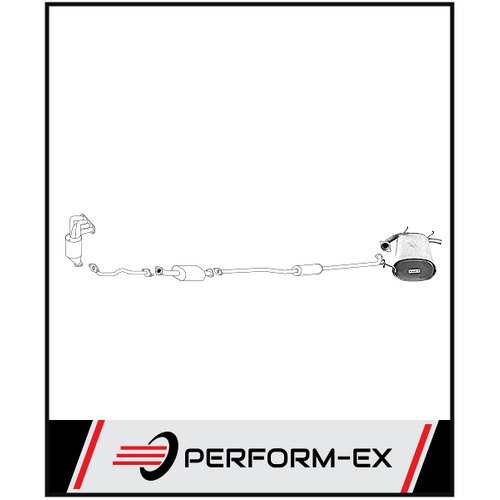 STANDARD ENGINE BACK EXHAUST SYSTEM FITS NISSAN X-TRAIL T30 10/01-9/07