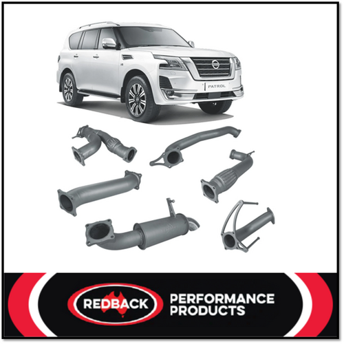 REDBACK 3" 409 STAINLESS STEEL CAT BACK EXHAUST SYSTEM WITH PIPE ONLY FITS NISSAN PATROL Y62 5.6L V8