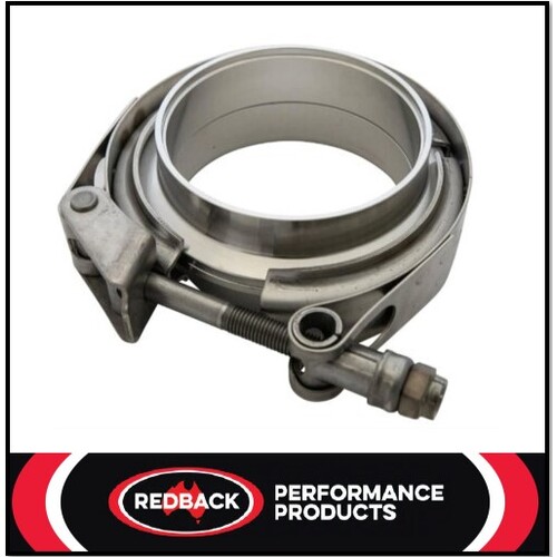REDBACK 2 1/2" 63MM EXHAUST STAINLESS STEEL QUICK RELEASE CLAMP KIT