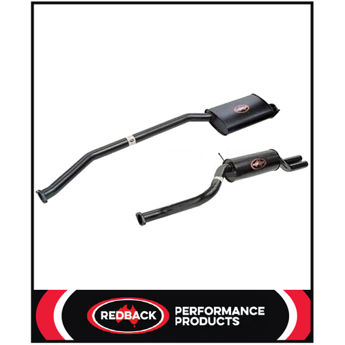 FORD FALCON AU 6CYL 4.0L UTE REDBACK 2 1/2" CAT BACK EXHAUST WITH DUAL R/MUFFLER