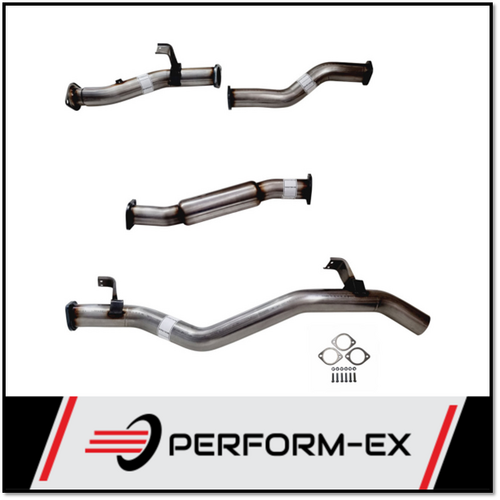 PERFORM-EX 3" STAINLESS STEEL WITH HOTDOG DPF BACK EXHAUST FITS TOYOTA LANDCRUISER VDJ79R 2016-ON