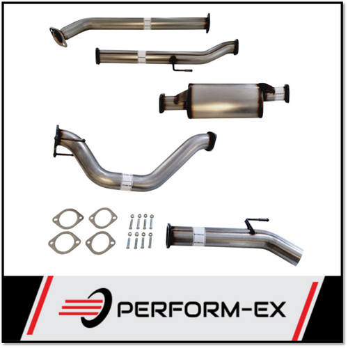 PERFORM-EX 3" STAINLESS STEEL WITH MUFFLER DPF BACK EXHAUST SYSTEM FITS TOYOTA HILUX GUN126R 2.8L 4CYL 2015-ON