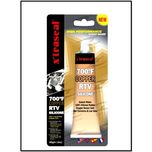 XTRASEAL HIGH PERFORMANCE GASKET MAKER COPPER RTV SILICONE SEALANT 700F TUBE